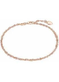 Fußkette mit Anhänger Amor "Schmuck Geschenk Silber 925 Körperschmuck" Fußkettchen Gr. Silber 925 (Sterlingsilber), rosegold (silber-925-roségoldfarben)