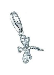 Charm-Einhänger Giorgio Martello MILANO "Libelle, Silber 925" Charms silberfarben (silber) Damen