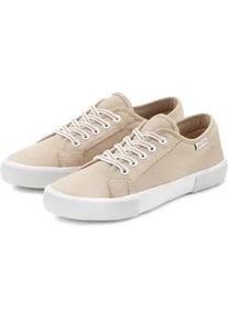 Sneaker Lascana Gr. 35, beige Damen Schuhe Schnürhalbschuh, Freizeitschuh mit stretchigen Schnürbändern