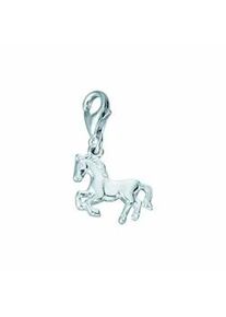 Charm-Einhänger ADELIA ́S "Damen Silberschmuck 925 Silber Charms Anhänger Pferd" silberfarben (silber) Damen 925 Sterling Silber Silberschmuck für