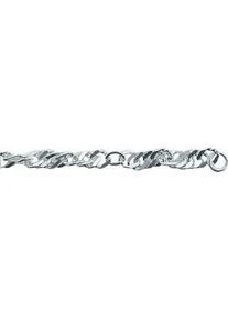 Fußkette ADELIA ́S "925 Silber Singapur Fußkettchen 25 cm Ø 3,5 mm" Gr. Silber 925 (Sterlingsilber), silberfarben (silber) Damen Silberschmuck für