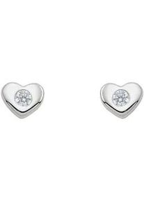 Paar Ohrhänger ADELIA ́S "925 Silber Ohrringe Ohrstecker" Gr. Damen, Silber 925 (Sterlingsilber), silberfarben (silber) Damen mit Zirkonia Silberschmuck für