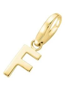 Charm Buchstabe Giorgio Martello MILANO "Buchstabe F, Silber 925" Charms goldfarben (gold) Damen