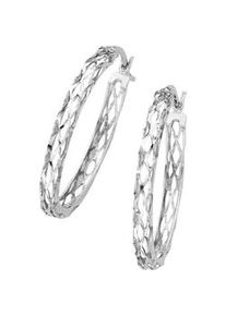 Paar Creolen Firetti "Schmuck Geschenk Silber 925 Oval" Ohrringe Gr. Silber 925 (Sterlingsilber), silberfarben Damen