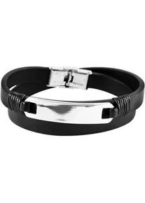 Edelstahlarmband ADELIA ́S "Herren Armband aus Edelstahl" Armbänder Gr. Edelstahl, silberfarben (silber) Herren