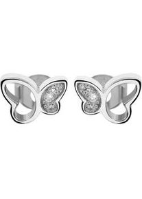 Paar Ohrstecker ADELIA ́S "Kinder Schmetterling aus 925 Silber mit Zirkonia" Ohrringe Gr. Kinder, silberfarben (silber) Damen