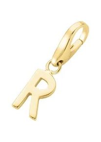 Charm Buchstabe Giorgio Martello MILANO "Buchstabe R, Silber 925" Charms goldfarben (gold) Damen