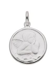 Ketten-Anhänger ADELIA ́S "925 Silber Anhänger Amor Ø 12 mm" Schmuckanhänger Gr. Silber 925 (Sterlingsilber), silberfarben (silber) Damen Silberschmuck für