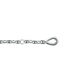 Fußkette ADELIA ́S "925 Silber Schiffsanker Fußkettchen 25 cm Ø 3,2 mm" Gr. Silber 925 (Sterlingsilber), silberfarben (silber) Damen Silberschmuck für