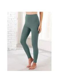 Leggings Gr. 44, Normalgrößen, grün (khaki + khaki-bedruckt) Damen Hosen Leggings