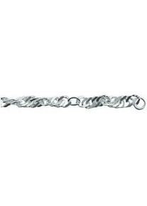 Fußkette ADELIA ́S "925 Silber Singapur Fußkettchen 25 cm" Gr. Silber 925 (Sterlingsilber), silberfarben (silber) Damen 25 cm 925 Sterling Silber Silberschmuck für