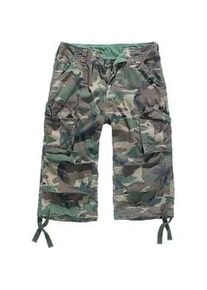 Stoffhose BRANDIT "Brandit Herren Urban Legend Cargo 3/4 Shorts" Gr. 3XL, US-Größen, grün (olive camouflage) Herren Hosen