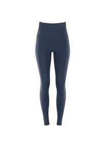 Leggings WINSHAPE "Functional Comfort HWL117C" Gr. M, Normalgrößen, grau (anthrazit) Damen Hosen mit V-Shape Applikation und Core-Bund