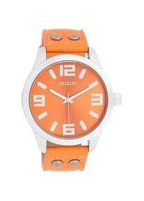 Quarzuhr Oozoo "C1072" Armbanduhren orange Damen Armbanduhr, Damenuhr, Herrenuhr