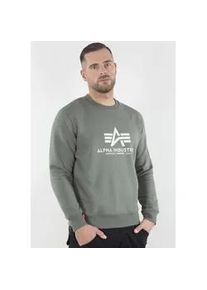 Sweatshirt Alpha Industries "Basic Sweater" Gr. XXXL, grün (vintage grün) Herren Sweatshirts