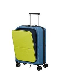 Hartschalen-Trolley American Tourister "AIRCONIC 55" Gr. B/H/T: 40cm x 55cm x 23cm 34 l, blau (coronet blue) Koffer Reisegepäck Handgepäck-Koffer TSA-Zahlenschloss