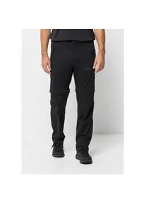 Trekkinghose Jack Wolfskin "GLASTAL ZIP OFF PANTS M" Gr. 50, Normalgrößen, schwarz Herren Hosen