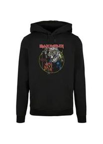 Kapuzensweatshirt Merchcode "Merchcode Herren Iron Maiden - Colours Circle Basic Hoody" Gr. XL, schwarz Herren Sweatshirts