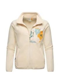 Sweatjacke Ragwear "Appolo" Gr. L (40), beige Damen Sweatjacken Modische Fleecejacke mit Stehkragen