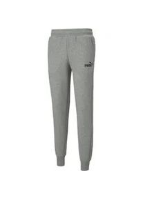 Trainingshose Puma "ESS LOGO PANTS FL CL" Gr. XL, N-Gr, grau (medium gray heather) Herren Hosen