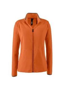 Fleecejacke DEPROC ACTIVE "DECORAH II WOMEN" Gr. 48 (XL), orange Damen Jacken weiche Fleecejacke in traditioneller Optik