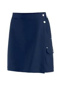 2-in-1-Shorts DEPROC ACTIVE "GRANBY LPO SKORT & Short Rock" Gr. 40/42 (M), Normalgrößen, blau (navy) Damen Hosen auch in Großen Größen erhältlich