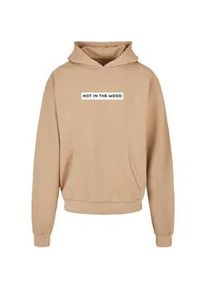 Kapuzensweatshirt Merchcode "Merchcode Herren NITM-Crate x Ultra Heavy Hoody" Gr. L, beige (unionbeige) Herren Sweatshirts