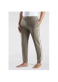 Relaxhose BENCH. LOUNGEWEAR "lange Relaxhose, Sweathose" Gr. L (52/54), N-Gr, grau (taupe) Herren Hosen aus leichter Sweat-Qualität