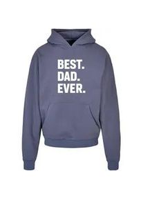 Kapuzensweatshirt Merchcode "Merchcode Herren Fathers Day - Best Dad Ever Ultra Heavy Hoody" Gr. S, blau (vintageblau) Herren Sweatshirts