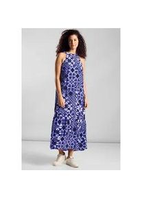 Maxikleid Street One Gr. 38, EURO-Größen, blau (violet blau) Damen Kleider aus Viskose