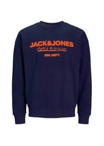 Jack & Jones Sweatshirt JACK & JONES "JJGALE SWEAT O-NECK" Gr. XS, weiß (sky captain) Herren Sweatshirts