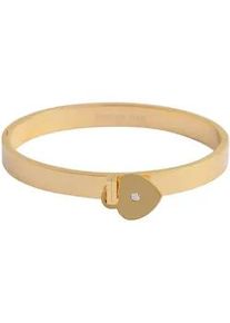 Edelstahlarmband ADELIA ́S "Damen Armband Herz aus Edelstahl 16 cm" Armbänder Gr. 16, Edelstahl, goldfarben (gold) Damen