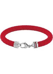 Armband Tommy Hilfiger "SS24 SILICONE, 2790553, 2790554, 2790555, 2790556" Armbänder Gr. Silikon-Edelstahl, rot (rot, edelstahlfarben) Herren