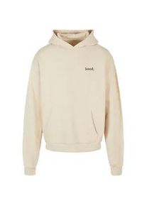 Kapuzensweatshirt Merchcode "Merchcode Herren Logo Vertical Ultra Heavy Hoody" Gr. XL, beige (sand) Herren Sweatshirts