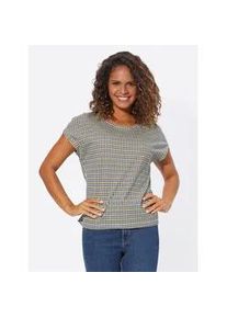 T-Shirt Casual Looks "Shirt" Gr. 46, bunt (marine-sonnengelb-geringelt) Damen Shirts