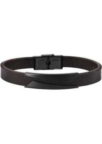 Edelstahlarmband ADELIA ́S "Herren Armband aus Edelstahl 21,5 cm" Armbänder Gr. 21,5, Edelstahl, braun Herren