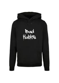 Kapuzensweatshirt Merchcode "Merchcode Herren Bad Habits Basic Hoody" Gr. 5XL, schwarz Herren Sweatshirts