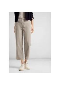 Cordhose Street One Gr. 44, Länge 26, beige (stone beige) Damen Hosen aus Baumwolle mit Stretchanteil