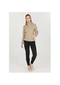 Fleecejacke WHISTLER "SAMANI" Gr. 40, beige Damen Jacken aus schnell trocknendem Funktionsmaterial