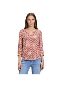 Schlupfbluse Cartoon "Cartoon Casual-Bluse mit Muster" Gr. 46, bunt (rosé, camel) Damen Blusen