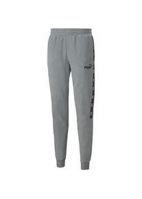 Sporthose Puma "Essentials+ Tape Jogginghose Herren" Gr. S, Normalgrößen, grau (medium gray heather) Herren Hosen