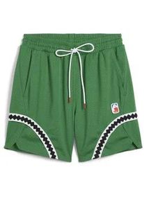 Shorts Puma "Crowd Craze Mesh Basketballshorts Herren" Gr. XL, Normalgrößen, grün (archive grün) Herren Hosen