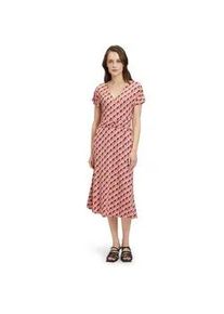 Jerseykleid Betty Barclay "Betty Barclay mit Blumenprint" Gr. 44, Normalgrößen, rot (rot, beige) Damen Kleider Druck