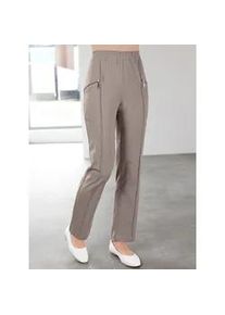 Schlupfhose Gr. 38, Normalgrößen, grau (taupe) Damen Hosen