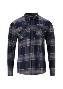 Fleeceshirt WHISTLER "Jamba" Gr. S, blau (dunkelblau) Herren Shirts aus atmungsaktivem Flannel