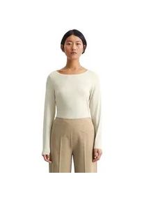 Marc O'Polo Langarmshirt MARC O'POLO "aus weichem Modal-Baumwolle-Mix" Gr. XXL, beige Damen Shirts