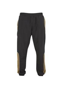 Stoffhose Urban Classics "Urban Classics Piped Track Pants" Gr. S, US-Größen, schwarz Herren Hosen