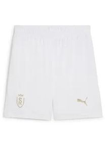 Sporthose Puma "Stade Reims Fußballshorts Herren" Gr. L, Normalgrößen, beige (weiß granola beige) Herren Hosen