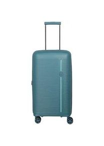 Hartschalen-Trolley Travelite "ROOMER M, 66 cm" Gr. B/H/T: 37cm x 66cm x 29cm 66 l, blau (aqua) Koffer Aufgabegepäck Hartschalen-Koffer Reisekoffer Volumenerweiterung