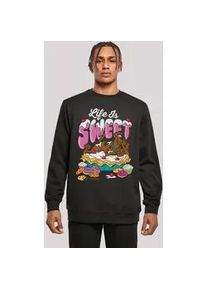 Sweatshirt F4NT4STIC "Scooby Doo Life Is Sweet" Gr. 4XL, schwarz Herren Sweatshirts Print